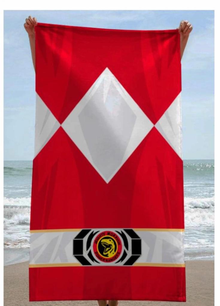 Poncho Power Ranger Rojo