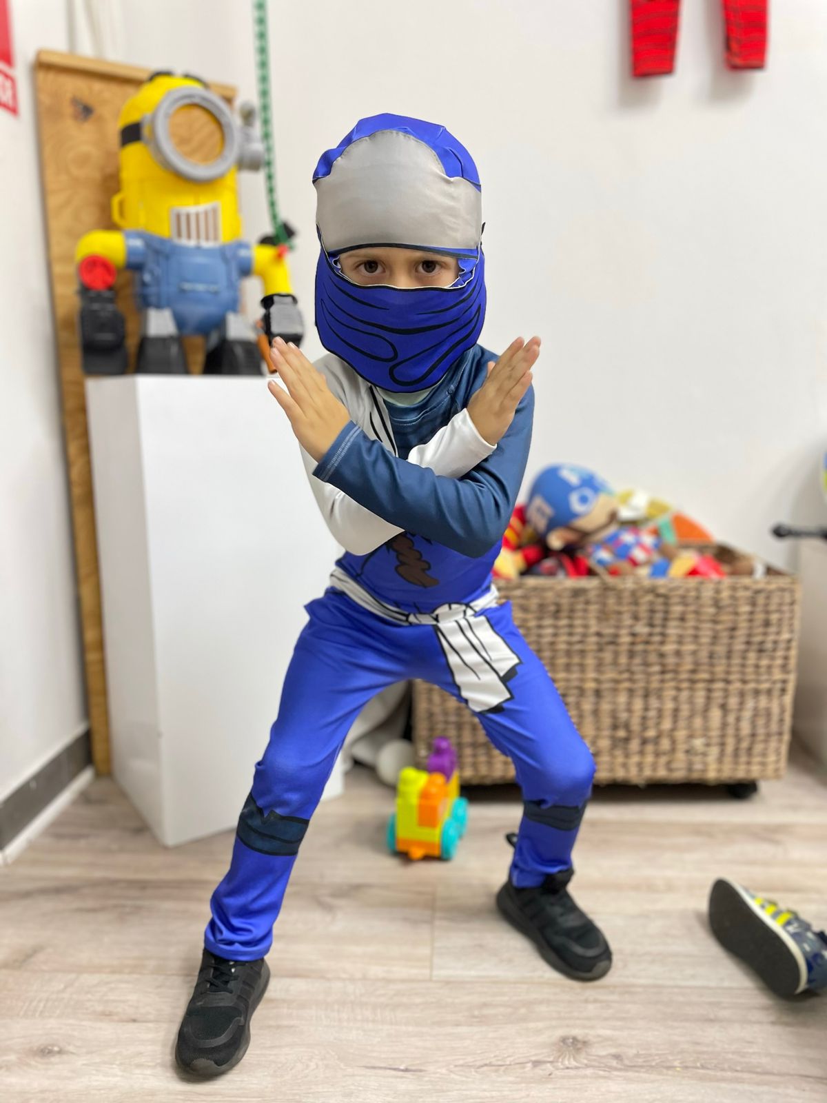 Disfraz Ninja Go Azul – Superkid_Peru