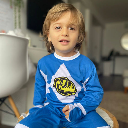 Pijama Traje Power Ranger Azul