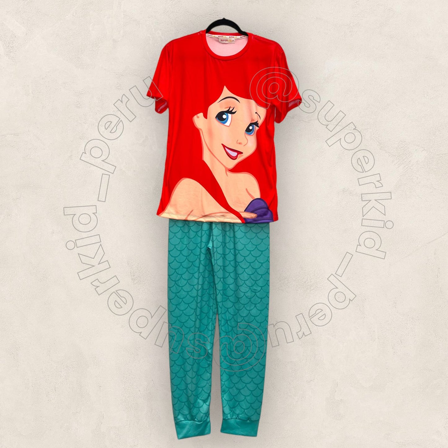 Pijama traje La Sirenita (Ariel)
